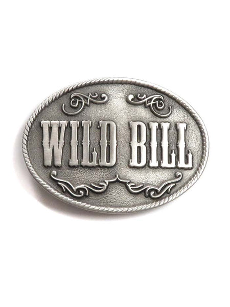 Colorado Silver Star 5-5154-P Diamond Cut Wild Bill Oval Belt Pewter Buckle Silver front view. If you need any assistance with this item or the purchase of this item please call us at five six one seven four eight eight eight zero one Monday through Saturday 10:00a.m EST to 8:00 p.m EST