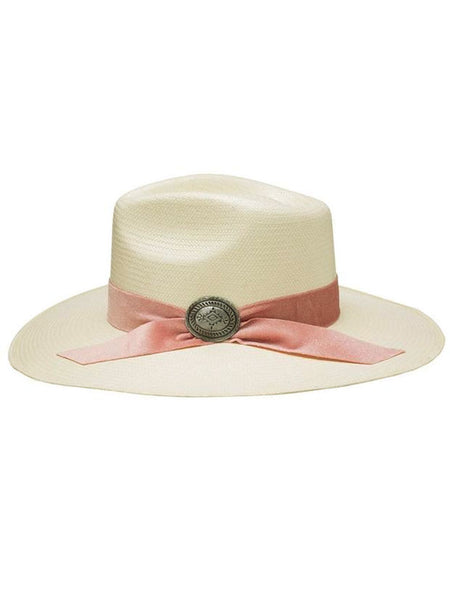 Charlie 1 Horse CSONPT-343481 Womens Only Prettier 10X Straw Hat Natural side view. If you need any assistance with this item or the purchase of this item please call us at five six one seven four eight eight eight zero one Monday through Saturday 10:00a.m EST to 8:00 p.m EST