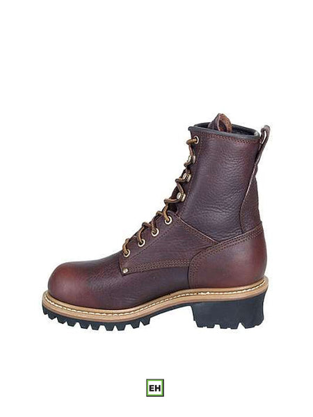 Carolina CA1421 Womens 8" Logger Steel Toe Work Boot inner side view. If you need any assistance with this item or the purchase of this item please call us at five six one seven four eight eight eight zero one Monday through Saturday 10:00a.m EST to 8:00 p.m EST