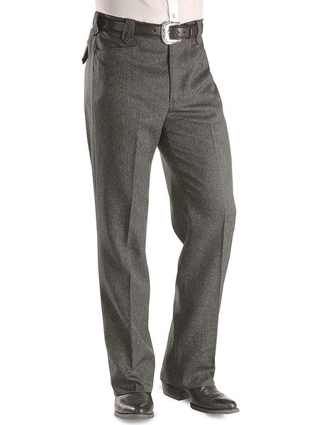 Circle S CP4776-40 Mens Western Dress Ranch Pants Heather Charcoal front view. If you need any assistance with this item or the purchase of this item please call us at five six one seven four eight eight eight zero one Monday through Saturday 10:00a.m EST to 8:00 p.m EST