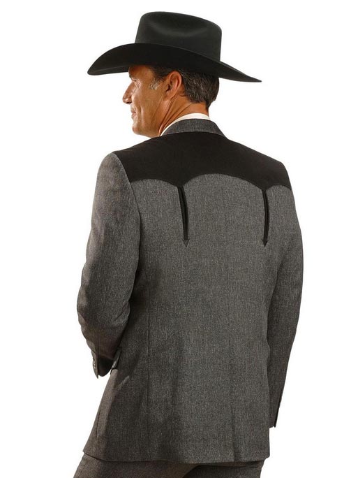 Circle S CC2976-40 Mens Sport Coat Boise Arrow Western Jacket Charcoal front view. If you need any assistance with this item or the purchase of this item please call us at five six one seven four eight eight eight zero one Monday through Saturday 10:00a.m EST to 8:00 p.m EST