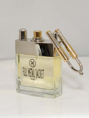 B&D 10004 Mens Full Metal Jacket Classic Cologne front and side view of bottle. If you need any assistance with this item or the purchase of this item please call us at five six one seven four eight eight eight zero one Monday through Saturday 10:00a.m EST to 8:00 p.m EST
