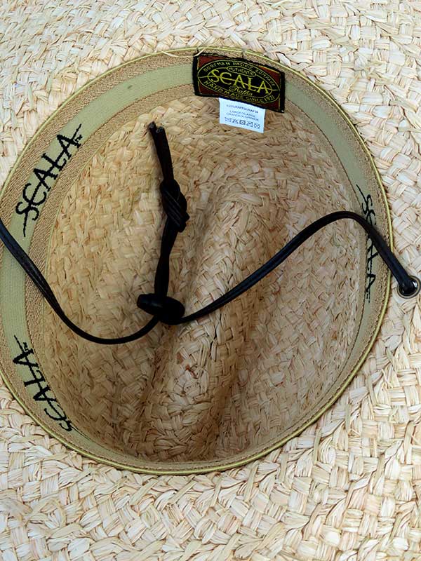 Dorfman Pacific 318OS Scala Raffia Lifeguard Straw Hat Natural front and side view. If you need any assistance with this item or the purchase of this item please call us at five six one seven four eight eight eight zero one Monday through Saturday 10:00a.m EST to 8:00 p.m EST