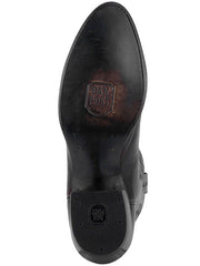 Dan Post DP2112R Mens Milwaukee R-Toe Western Boot Black Cherry sole view. If you need any assistance with this item or the purchase of this item please call us at five six one seven four eight eight eight zero one Monday through Saturday 10:00a.m EST to 8:00 p.m EST