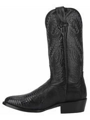 Dan Post DP2350R DP2350J Mens Raleigh Lizard Western Boot Black  outter side view. If you need any assistance with this item or the purchase of this item please call us at five six one seven four eight eight eight zero one Monday through Saturday 10:00a.m EST to 8:00 p.m EST