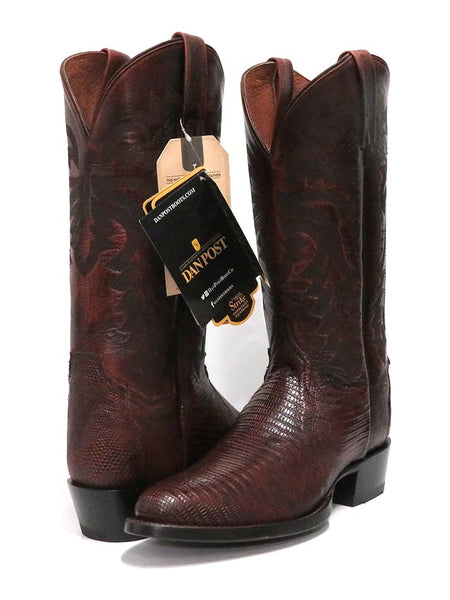 Dan Post DP3051R Mens Winston Lizard R-Toe Western Boots Tan Front and Back view. If you need any assistance with this item or the purchase of this item please call us at five six one seven four eight eight eight zero one Monday through Saturday 10:00a.m EST to 8:00 p.m EST