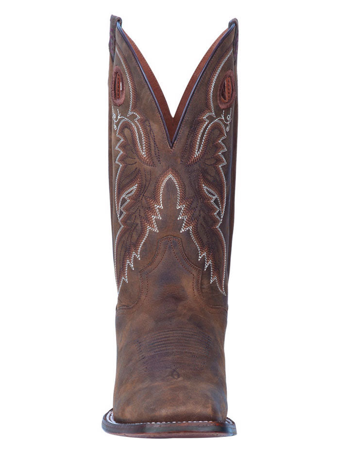 Dan Post DP4562 Mens Abram Square Toe Western Boots Tan front and side view. If you need any assistance with this item or the purchase of this item please call us at five six one seven four eight eight eight zero one Monday through Saturday 10:00a.m EST to 8:00 p.m EST