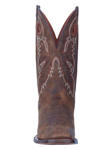 Dan Post DP4562 Mens Abram Square Toe Western Boots Tan front view. If you need any assistance with this item or the purchase of this item please call us at five six one seven four eight eight eight zero one Monday through Saturday 10:00a.m EST to 8:00 p.m EST