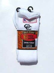 Dan Post DPCBC Mens Over The Calf Cowboy Socks White size 10.5-13. If you need any assistance with this item or the purchase of this item please call us at five six one seven four eight eight eight zero one Monday through Saturday 10:00a.m EST to 8:00 p.m EST