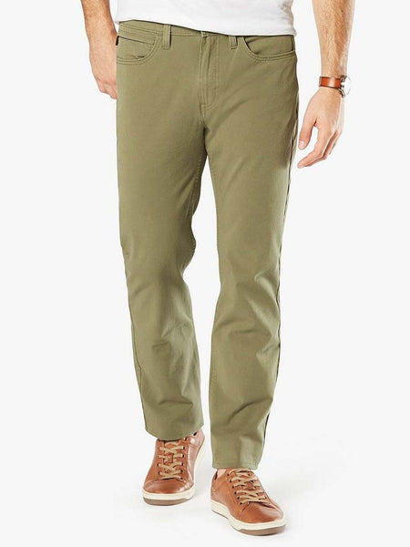 Dockers 549150000 Mens Straight Fit Jean Cut Smart 360 FLEX Pants front view. If you need any assistance with this item or the purchase of this item please call us at five six one seven four eight eight eight zero one Monday through Saturday 10:00a.m EST to 8:00 p.m EST