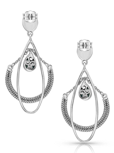 Montana Silversmiths ER4404 Horseshoe Mobile Turquoise Earrings back view. If you need any assistance with this item or the purchase of this item please call us at five six one seven four eight eight eight zero one Monday through Saturday 10:00a.m EST to 8:00 p.m EST