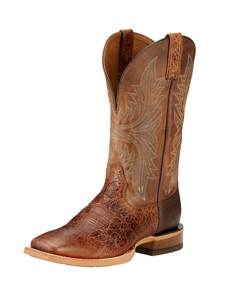 Ariat 10017381 Mens Cowhand Wide Square Western Boot Adobe Clay FRONT SIDE. If you need any assistance with this item or the purchase of this item please call us at five six one seven four eight eight eight zero one Monday through Saturday 10:00a.m EST to 8:00 p.m EST