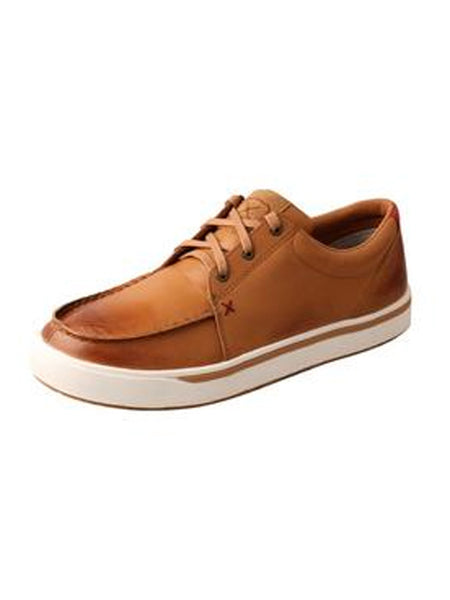 Twisted X MCA0047 Mens Rice Husk Outsole Casual Shoes Tan front and side view. If you need any assistance with this item or the purchase of this item please call us at five six one seven four eight eight eight zero one Monday through Saturday 10:00a.m EST to 8:00 p.m EST