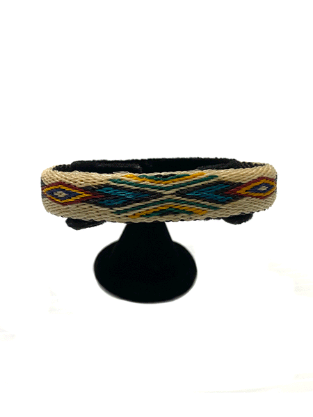 Fashionwest HH83H-8 Horsehair Hitched Cuff Bracelet Tan front view