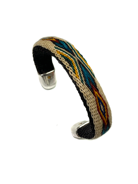 Fashionwest HH83H-8 Horsehair Hitched Cuff Bracelet Tan top view