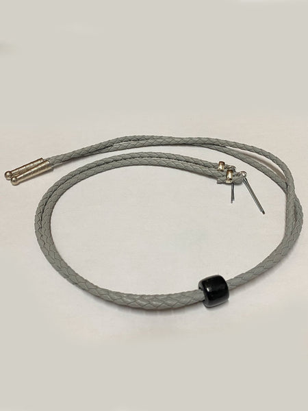 Fashionwest HH508-10 Leatherette Stampede String Grey front view
