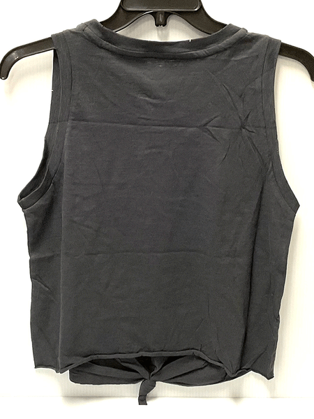 Salt Life SLJ10615 Womens Muscle Tank With Foil Screen Print Ebony back view