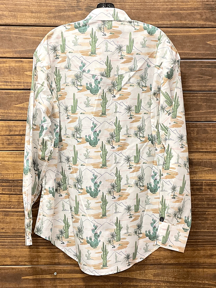 Rockmount 6873 Mens Vintage Western Shirt Desert Cactus front view. If you need any assistance with this item or the purchase of this item please call us at five six one seven four eight eight eight zero one Monday through Saturday 10:00a.m EST to 8:00 p.m EST