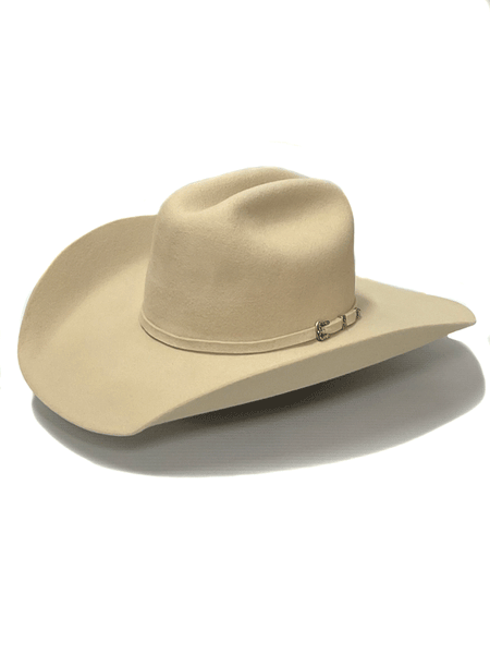 Justin JF0457COUNXL10 4X Promo Western Felt Hat Belly side-front view. If you need any assistance with this item or the purchase of this item please call us at five six one seven four eight eight eight zero one Monday through Saturday 10:00a.m EST to 8:00 p.m EST