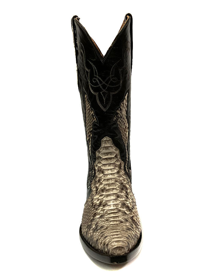 Black Jack 1444 Mens Python Snake Boots Natural side/front view. If you need any assistance with this item or the purchase of this item please call us at five six one seven four eight eight eight zero one Monday through Saturday 10:00a.m EST to 8:00 p.m EST