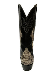 Black Jack 1444 Mens Python Snake Boots Natural back view. If you need any assistance with this item or the purchase of this item please call us at five six one seven four eight eight eight zero one Monday through Saturday 10:00a.m EST to 8:00 p.m EST