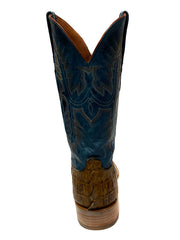 Black Jack PUCG7148 Mens Caiman Crocodile Tail Boots Pull Up Cognac back view. If you need any assistance with this item or the purchase of this item please call us at five six one seven four eight eight eight zero one Monday through Saturday 10:00a.m EST to 8:00 p.m EST