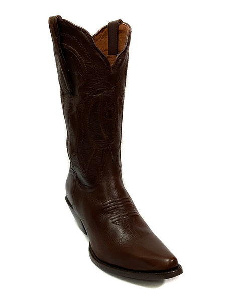 Dan Post DP4323 Womens Mataya Leather Boot Antique Tan side and front view. If you need any assistance with this item or the purchase of this item please call us at five six one seven four eight eight eight zero one Monday through Saturday 10:00a.m EST to 8:00 p.m EST