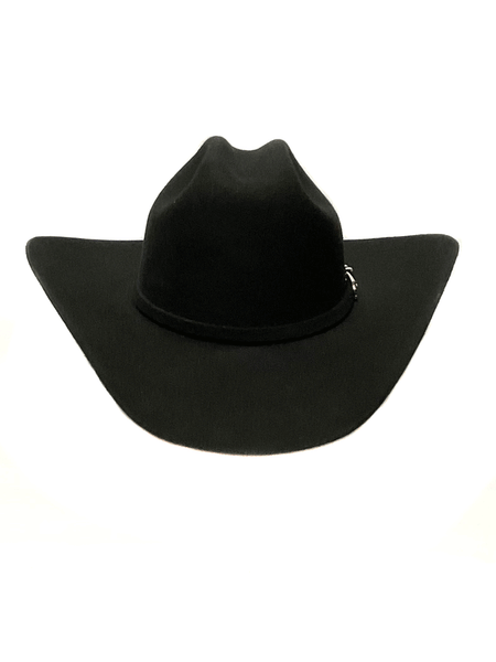 Stetson SBAPCH-754007 Apache 4X Buffalo Felt Hat Black front view. If you need any assistance with this item or the purchase of this item please call us at five six one seven four eight eight eight zero one Monday through Saturday 10:00a.m EST to 8:00 p.m EST