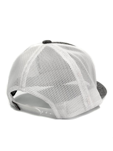 Justin JCBC013 Classic Logo Mesh Back Cap Grey back view. If you need any assistance with this item or the purchase of this item please call us at five six one seven four eight eight eight zero one Monday through Saturday 10:00a.m EST to 8:00 p.m EST