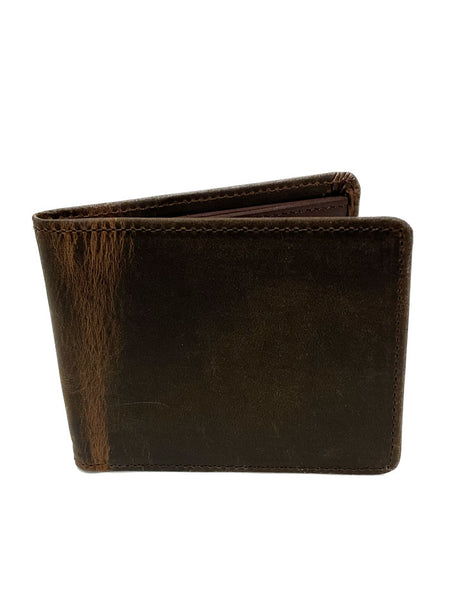 Lejon W-108 Mens Bifold Leather Wallet Brown front view. If you need any assistance with this item or the purchase of this item please call us at five six one seven four eight eight eight zero one Monday through Saturday 10:00a.m EST to 8:00 p.m EST