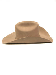 Justin JF0657DYLA Bent Rail Dylan 6X Fur Felt Cowboy Hat Fawn side view. If you need any assistance with this item or the purchase of this item please call us at five six one seven four eight eight eight zero one Monday through Saturday 10:00a.m EST to 8:00 p.m EST