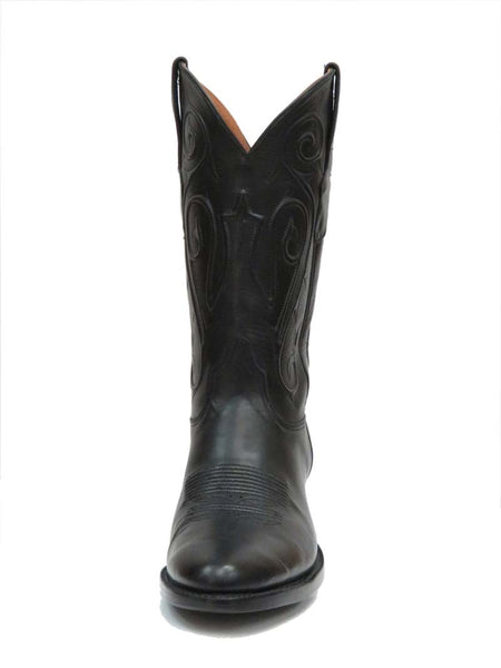 Ontario Black Cowboy Boot For Men