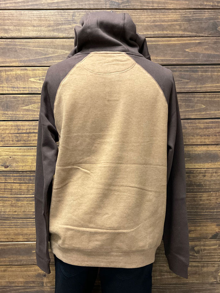 Kimes Ranch BLAZE 2 Mens Hoodie Brown front view. If you need any assistance with this item or the purchase of this item please call us at five six one seven four eight eight eight zero one Monday through Saturday 10:00a.m EST to 8:00 p.m EST
