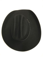 Bullhide GHOLSON 4X 0805BL Felt Western Hat Black top view. If you need any assistance with this item or the purchase of this item please call us at five six one seven four eight eight eight zero one Monday through Saturday 10:00a.m EST to 8:00 p.m EST