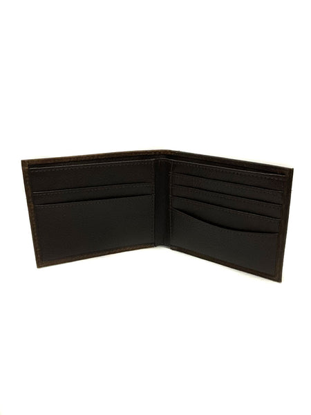 Ariat A35507282 Mens Bifold Wallet Mexico Logo Brown Rowdy inside view. If you need any assistance with this item or the purchase of this item please call us at five six one seven four eight eight eight zero one Monday through Saturday 10:00a.m EST to 8:00 p.m EST