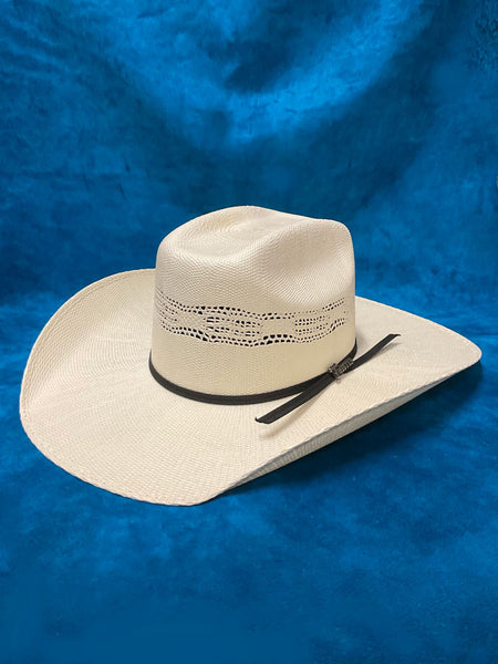 Twister T71562 Bangora Western Hat Natural side / front view. If you need any assistance with this item or the purchase of this item please call us at five six one seven four eight eight eight zero one Monday through Saturday 10:00a.m EST to 8:00 p.m EST