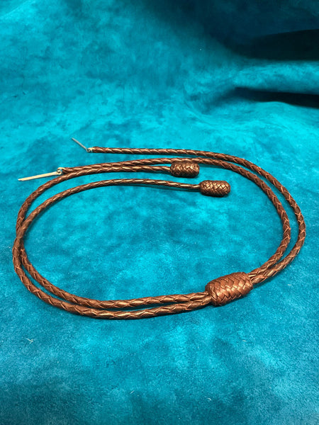 Fashionwest HH50IL-K-BR Leather Stampede String Brown front view
