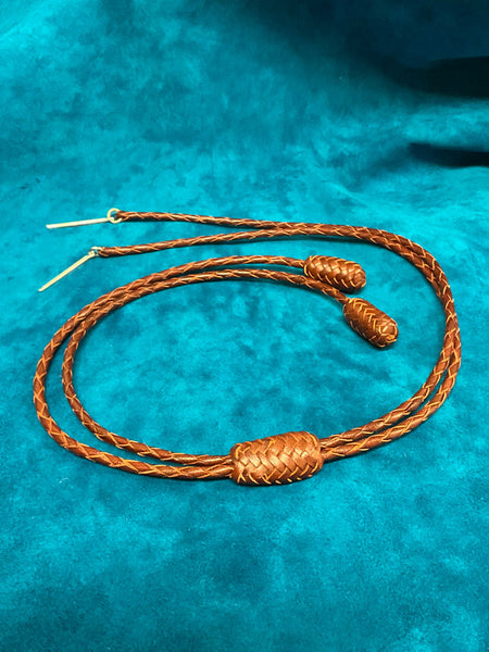 Fashionwest HH50IL-K-TN Leather Stampede String Tan front view