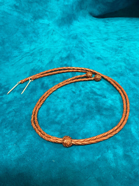 Fashionwest HH50IL-I-TN Leather Stampede String Tan front view