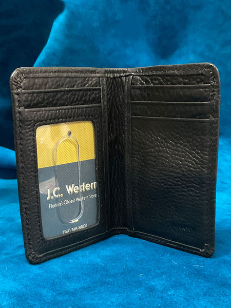 Brighton E70243 Jefferson Executive Card Case Black inside view. If you need any assistance with this item or the purchase of this item please call us at five six one seven four eight eight eight zero one Monday through Saturday 10:00a.m EST to 8:00 p.m EST