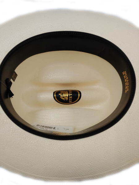 Stetson SSOPRD-052681 Open Road 25 Panama Straw Western Hat Natural inside view. If you need any assistance with this item or the purchase of this item please call us at five six one seven four eight eight eight zero one Monday through Saturday 10:00a.m EST to 8:00 p.m EST