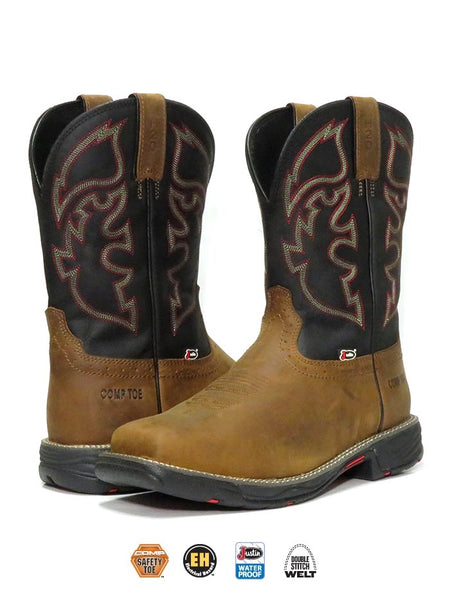 Justin WK4337 Mens Stampede Rush Waterproof Composite Toe Work Boot Tan Pair. If you need any assistance with this item or the purchase of this item please call us at five six one seven four eight eight eight zero one Monday through Saturday 10:00a.m EST to 8:00 p.m EST