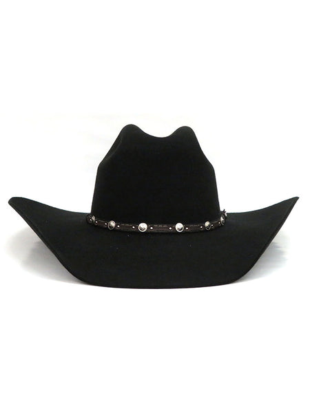 Justin JF0230BUST4402 Mens 2X Buster Premium Felt Hat Black Front View. If you need any assistance with this item or the purchase of this item please call us at five six one seven four eight eight eight zero one Monday through Saturday 10:00a.m EST to 8:00 p.m EST