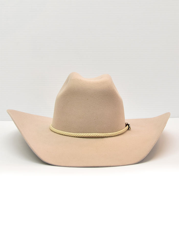 Justin JF0230WACO4410 2X Felt Waco Belly Premium Cowboy Hat Tan front and side view. If you need any assistance with this item or the purchase of this item please call us at five six one seven four eight eight eight zero one Monday through Saturday 10:00a.m EST to 8:00 p.m EST