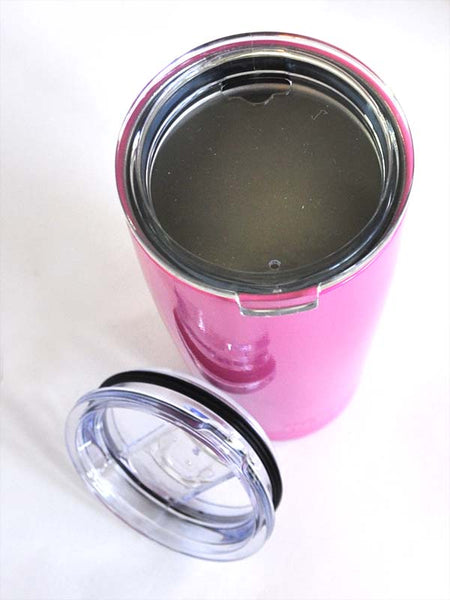 Kodiak TUMBLERPNK20 20oz Stainless Steel Tumbler Pink top view. If you need any assistance with this item or the purchase of this item please call us at five six one seven four eight eight eight zero one Monday through Saturday 10:00a.m EST to 8:00 p.m EST