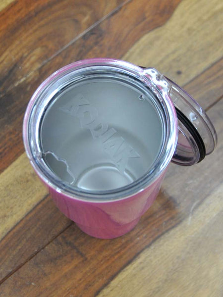 Kodiak TUMBLERPNK30 30oz Stainless Steel Tumbler Pink top view. If you need any assistance with this item or the purchase of this item please call us at five six one seven four eight eight eight zero one Monday through Saturday 10:00a.m EST to 8:00 p.m EST