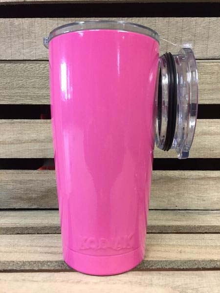 Kodiak TUMBLERPNK20 20oz Stainless Steel Tumbler Pink front view without lid. If you need any assistance with this item or the purchase of this item please call us at five six one seven four eight eight eight zero one Monday through Saturday 10:00a.m EST to 8:00 p.m EST