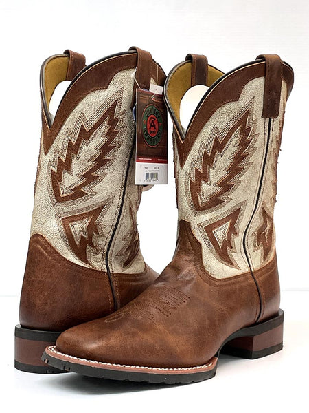 Laredo 7862 Mens Koufax 11" Square Toe Western Work Boots Tan Pair
