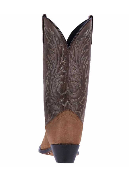 Laredo 5742 Womens Kadi Round Toe Leather Boots Brown back view. If you need any assistance with this item or the purchase of this item please call us at five six one seven four eight eight eight zero one Monday through Saturday 10:00a.m EST to 8:00 p.m EST