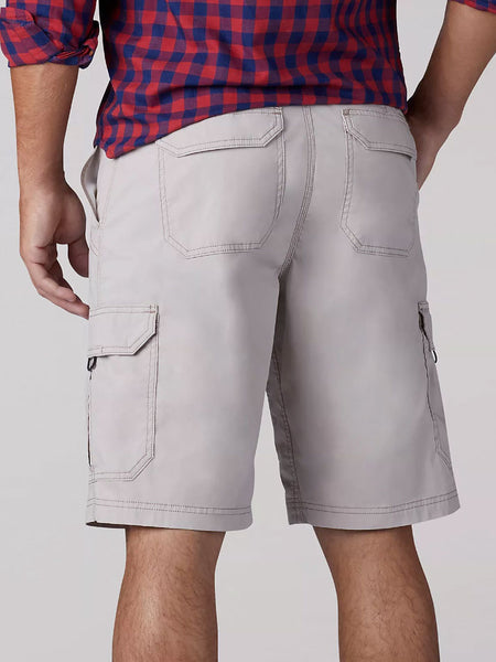 Lee 2187010 Mens Extreme Motion Lightweight Crossroads Shorts Stone back view. If you need any assistance with this item or the purchase of this item please call us at five six one seven four eight eight eight zero one Monday through Saturday 10:00a.m EST to 8:00 p.m EST